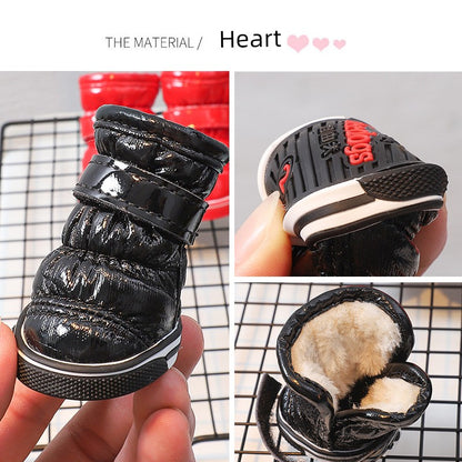 Teddy Puppy Winter General Breathable 4-Piece Shoes