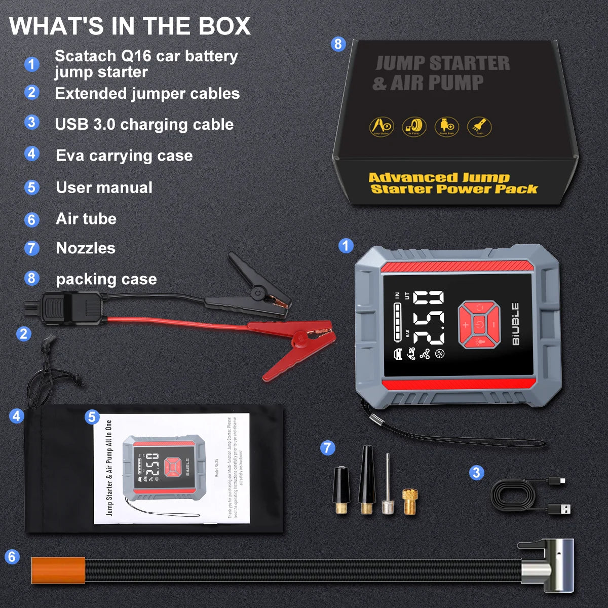 BIUBLE Car Battery Jump Starter