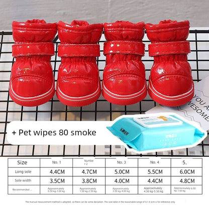 Teddy Puppy Winter General Breathable 4-Piece Shoes