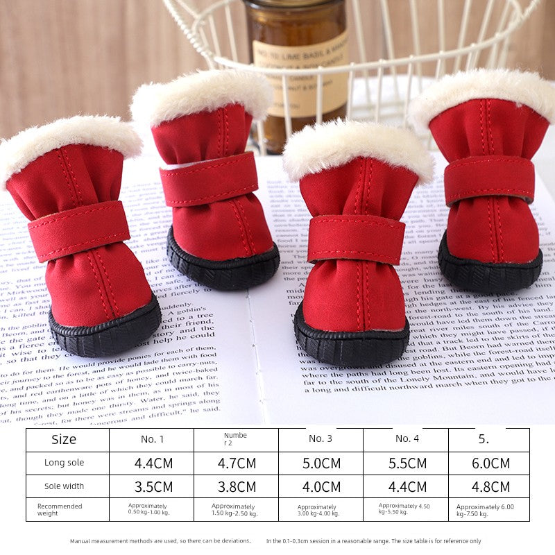 Teddy Puppy Winter General Breathable 4-Piece Shoes
