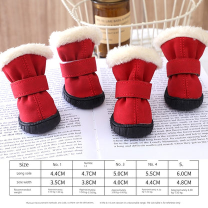 Teddy Puppy Winter General Breathable 4-Piece Shoes