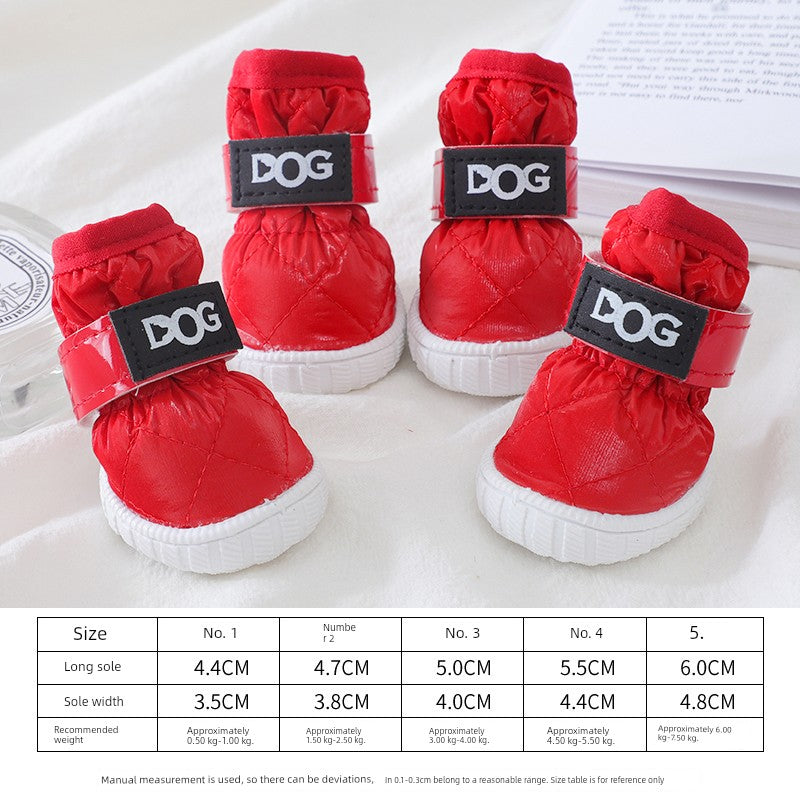Teddy Puppy Winter General Breathable 4-Piece Shoes