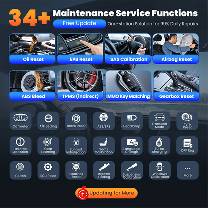 Professional Car Diagnostic Tool Free 34 Maintenance Full System