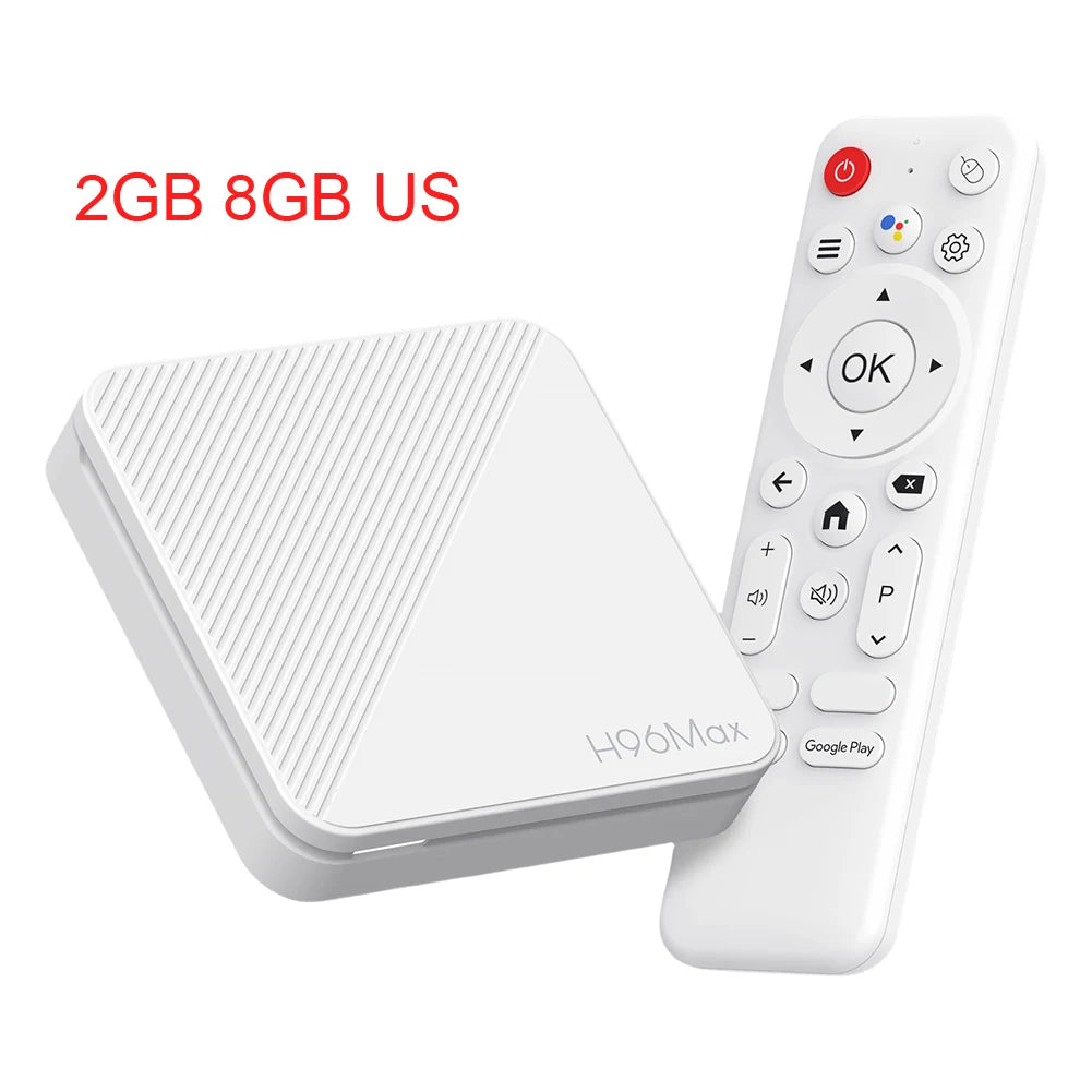 Android 14 TV Box 4K 2GB RAM 8GB/16GB ROM HD WiFi BT Quad Core Video Set Top TV Box H313