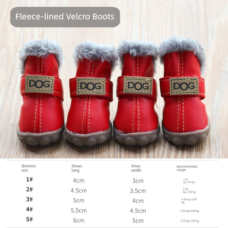 Teddy Puppy Winter General Breathable 4-Piece Shoes