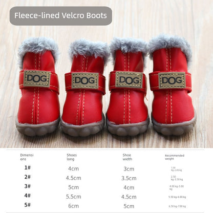 Teddy Puppy Winter General Breathable 4-Piece Shoes