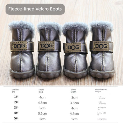 Teddy Puppy Winter General Breathable 4-Piece Shoes