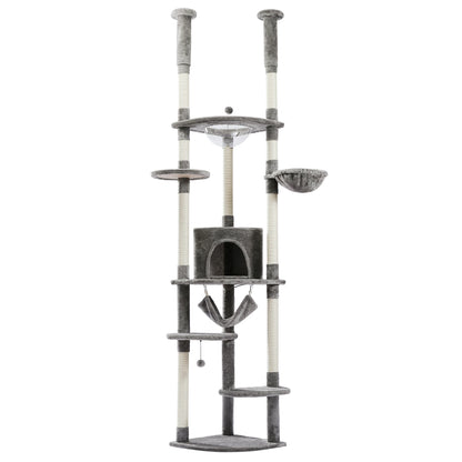 Safe Adjustable  236-258cm  Cat Tree Tower