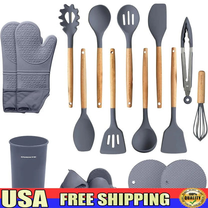 17pcs Silicone Kitchen Utensils Set